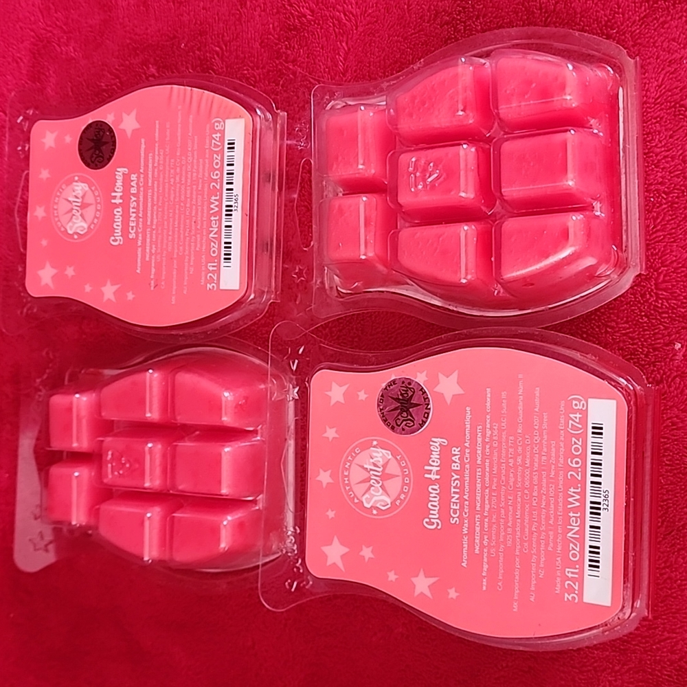 NEW, Set of 3 Scentsy Authentic Product. Guava Honey Scentsy Bar. - Picture 4 of 5